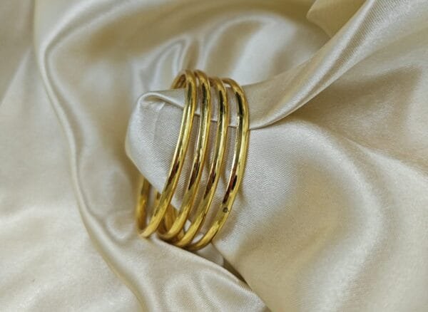 Premium Quality Micro Gold Plated Bangles in set of 4 pcs