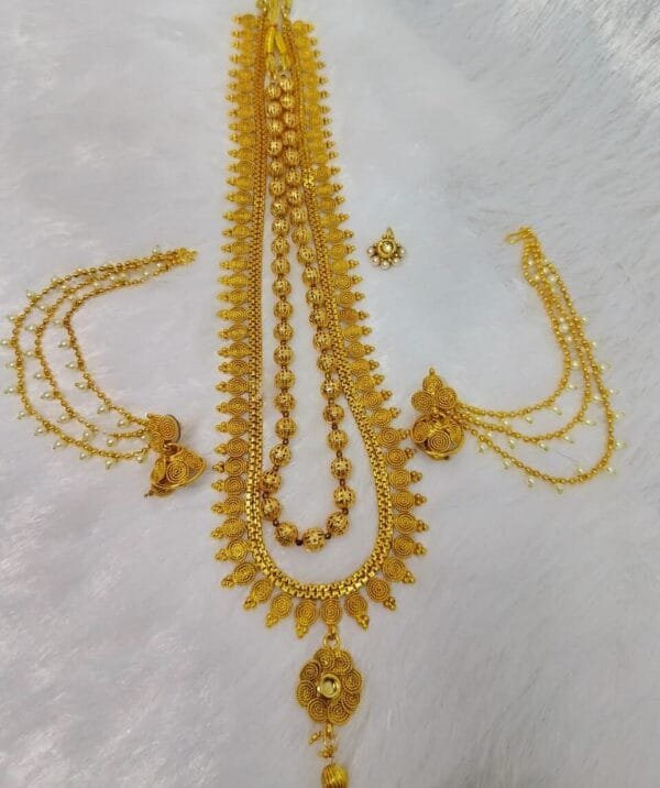 Maharashtrian Jalebi Design Popular Combo Necklace Set For Women